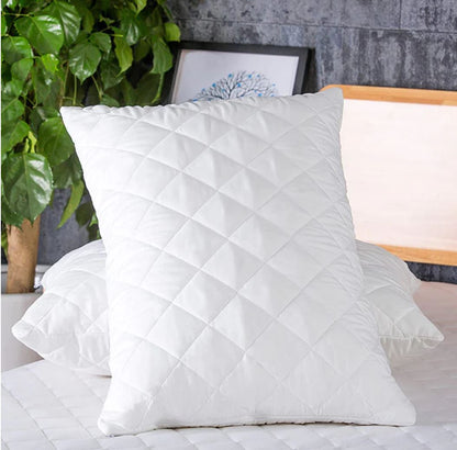 Quilted Pillow Inserts - siliconized ball fiber filling