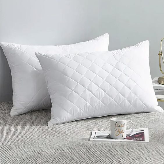 Quilted Pillow Inserts - siliconized ball fiber filling