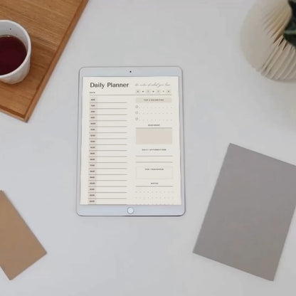 Daily Digital Planner - Printable and Direct Writable