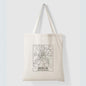 Berlin Map - Canvas Tote Bag Printed